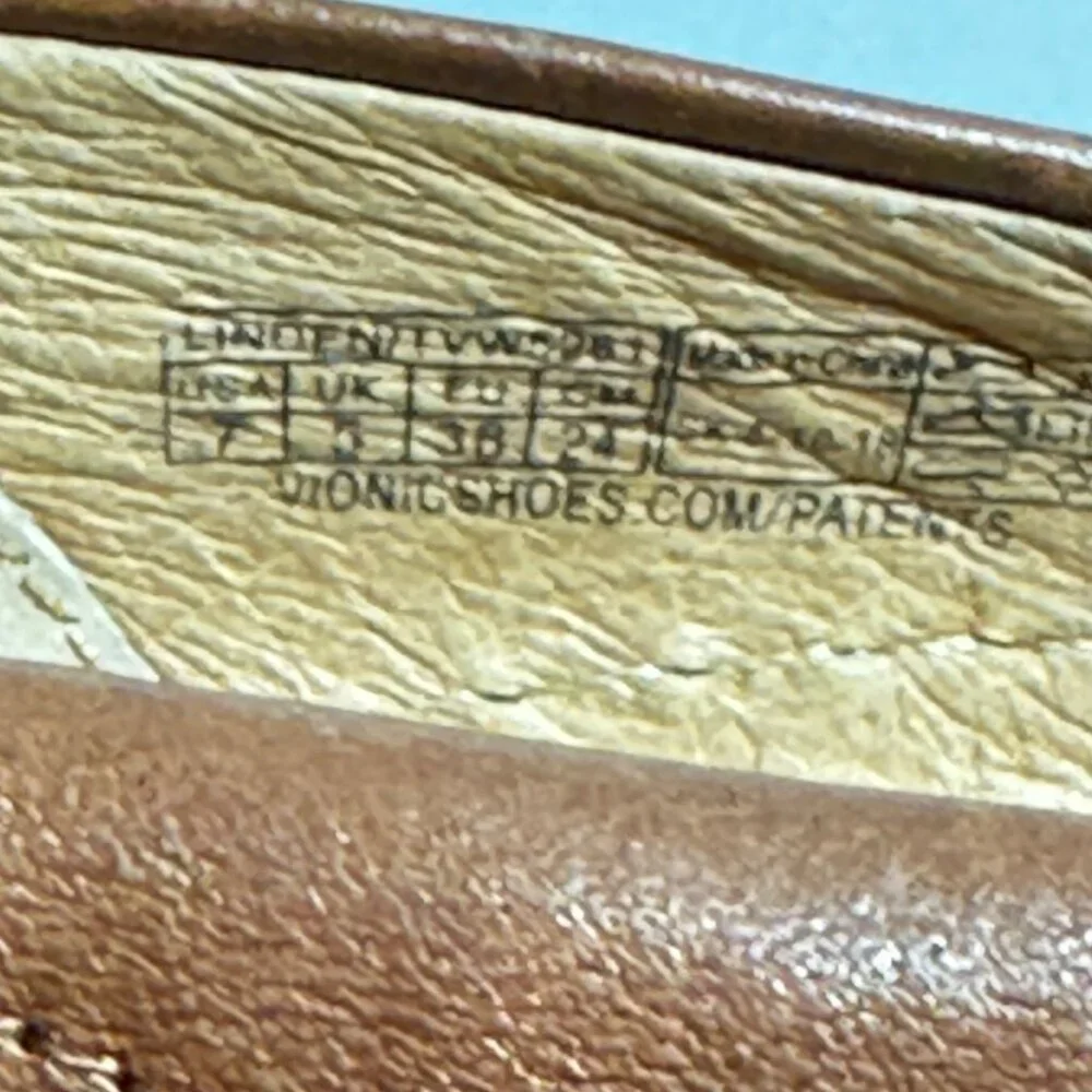 Vionic Fresh Liden Womens Casual Slip-On Shoes Size 7 Brown Leather With White R - Picture 10 of 11